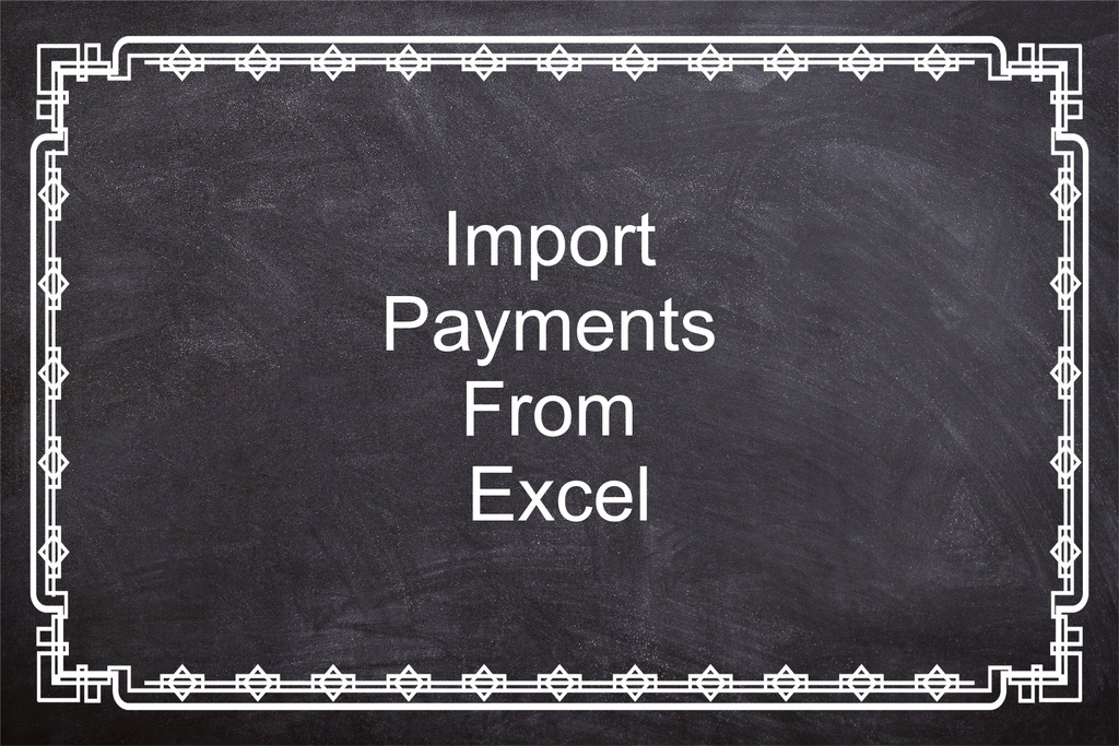 Import Customer/Supplier Payments - Excel