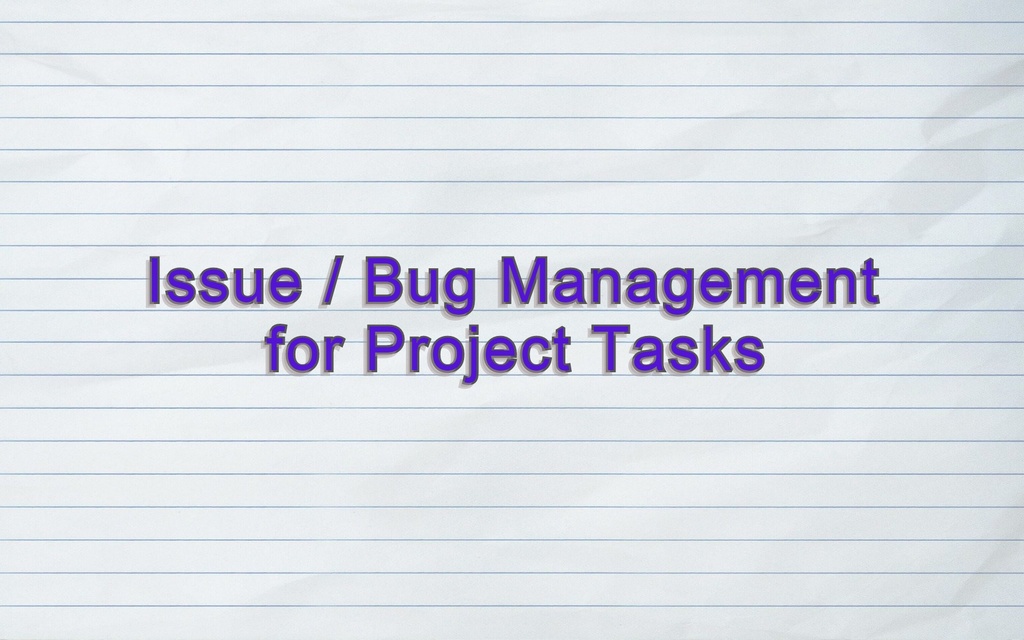 Issues / Bugs Management for Project Tasks