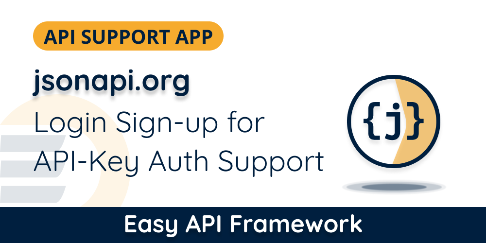 Json API Login Sign-up and Change Password With API Key