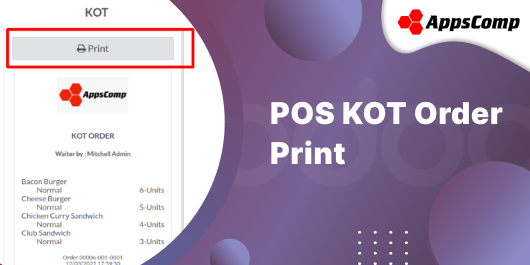 POS KOT Order Print