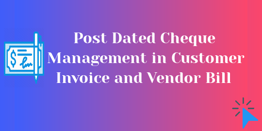 Postdated Check Management (PDC) Odoo