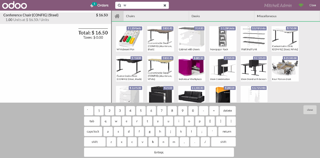 POS Virtual KeyBoard
