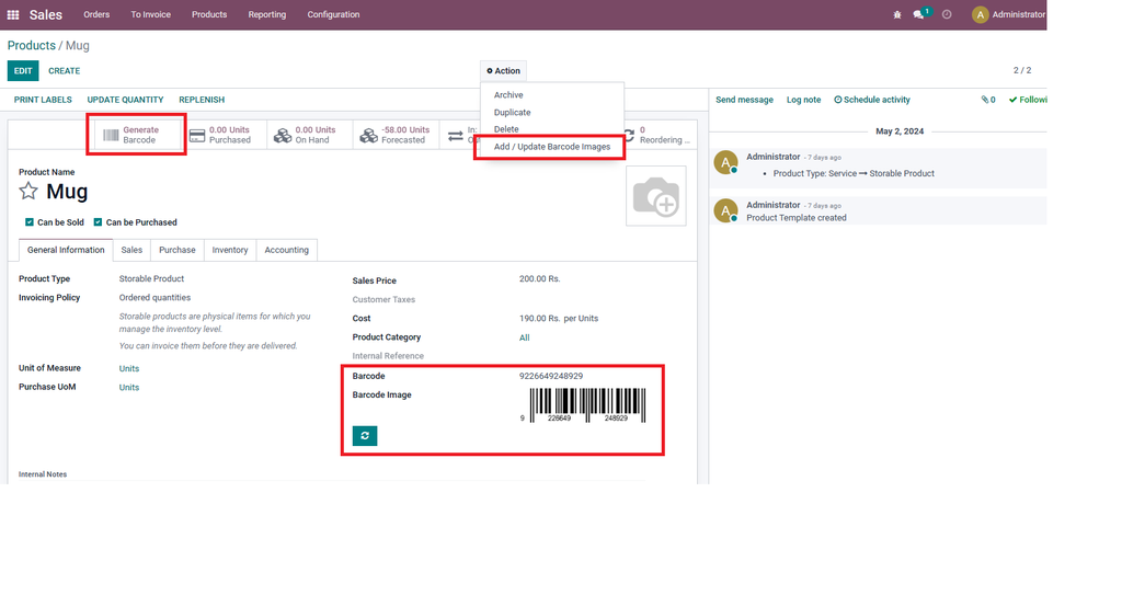 Product Barcode Generator