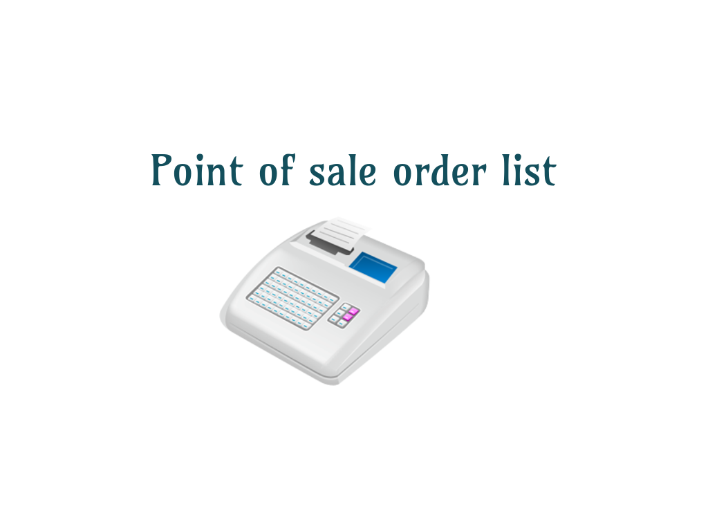 All pos orders list in Odoo