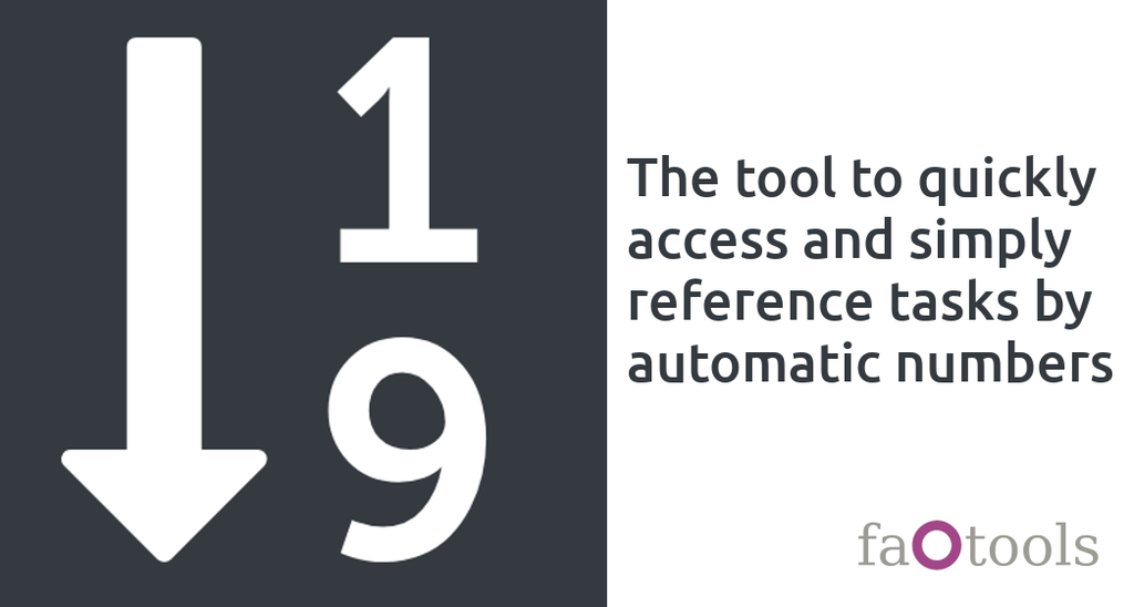 Task Auto Numbering and Search