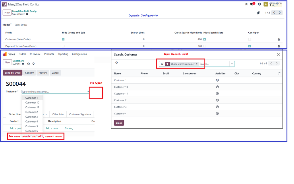 Dynamic Many2One Field Options