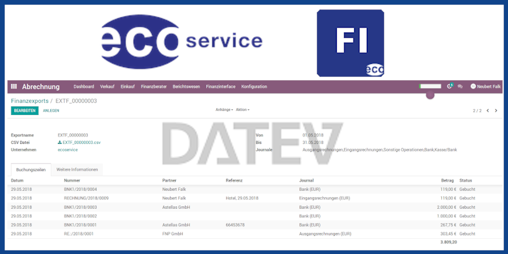 Finance Interface DATEV
