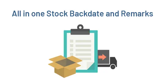 All in one Backdate - All in one Stock Backdate and Remarks