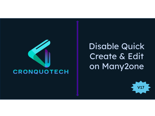 Disable Quick Create | Disable Create and Edit on Many2one