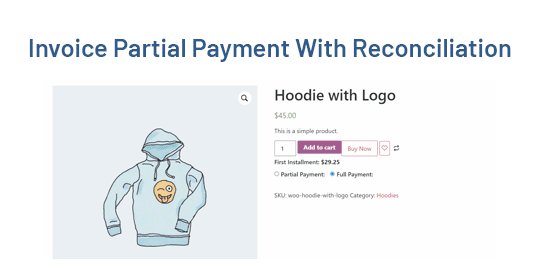 Invoice Partial Payment Reconciliation