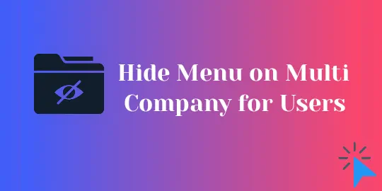 Hide Menu on Multi Company for Users