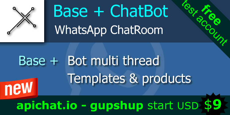 ChatRoom Real ChatBot professional. Whatsapp - Instagram DM - FaceBook Messenger.