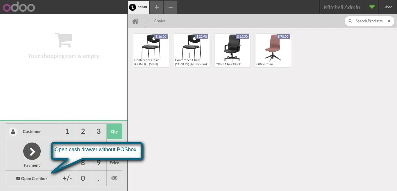 Pos Open Cash Drawer