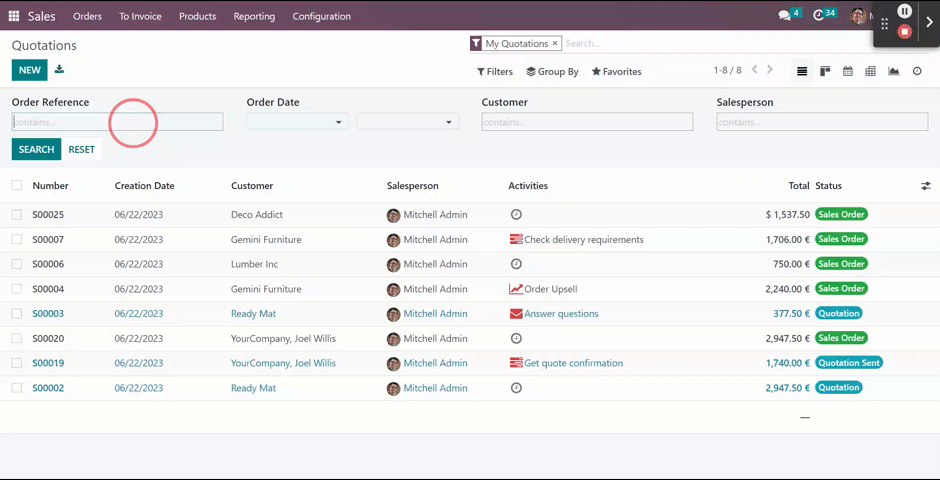 Advance Search & Quick Search