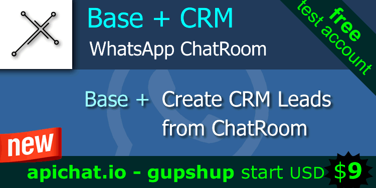 ChatRoom CRM extra. Create CRM Leads direct in ChatRoom. Real All in One